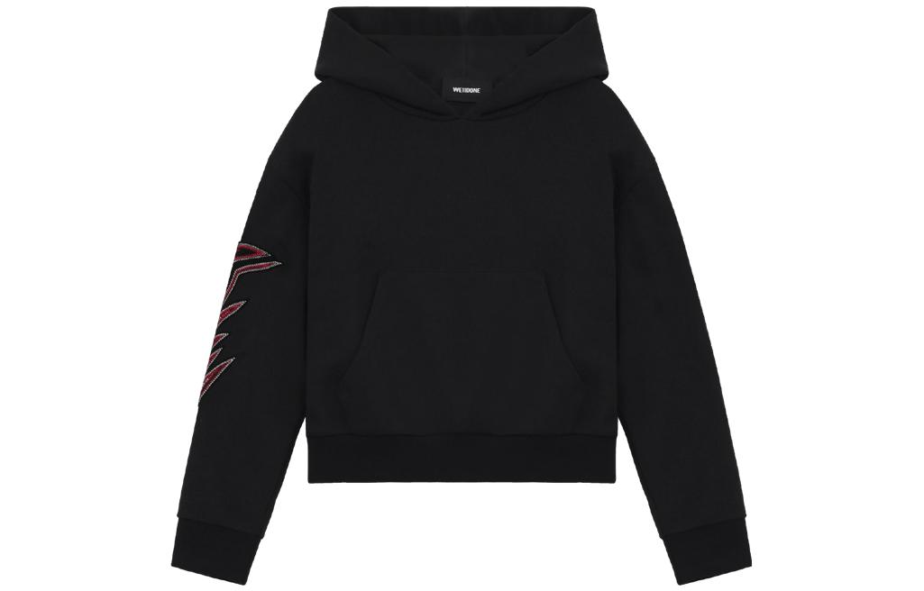 (Women) WE11DONE SS23  Black Sweatshirt with Side Arm Embroidery WD-TH1-23-780-W-BK 圖 2