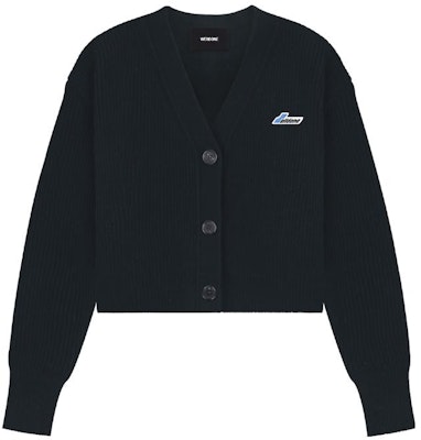 (W) WE11DONE SS23 黑色V領針織毛衣 前字母Logo款式 WD-KC1-23-670-W-BK Order (W) WE11DONE SS23 黑色V領針織毛衣 前字母Logo款式 WD-KC1-23-670-W-BK