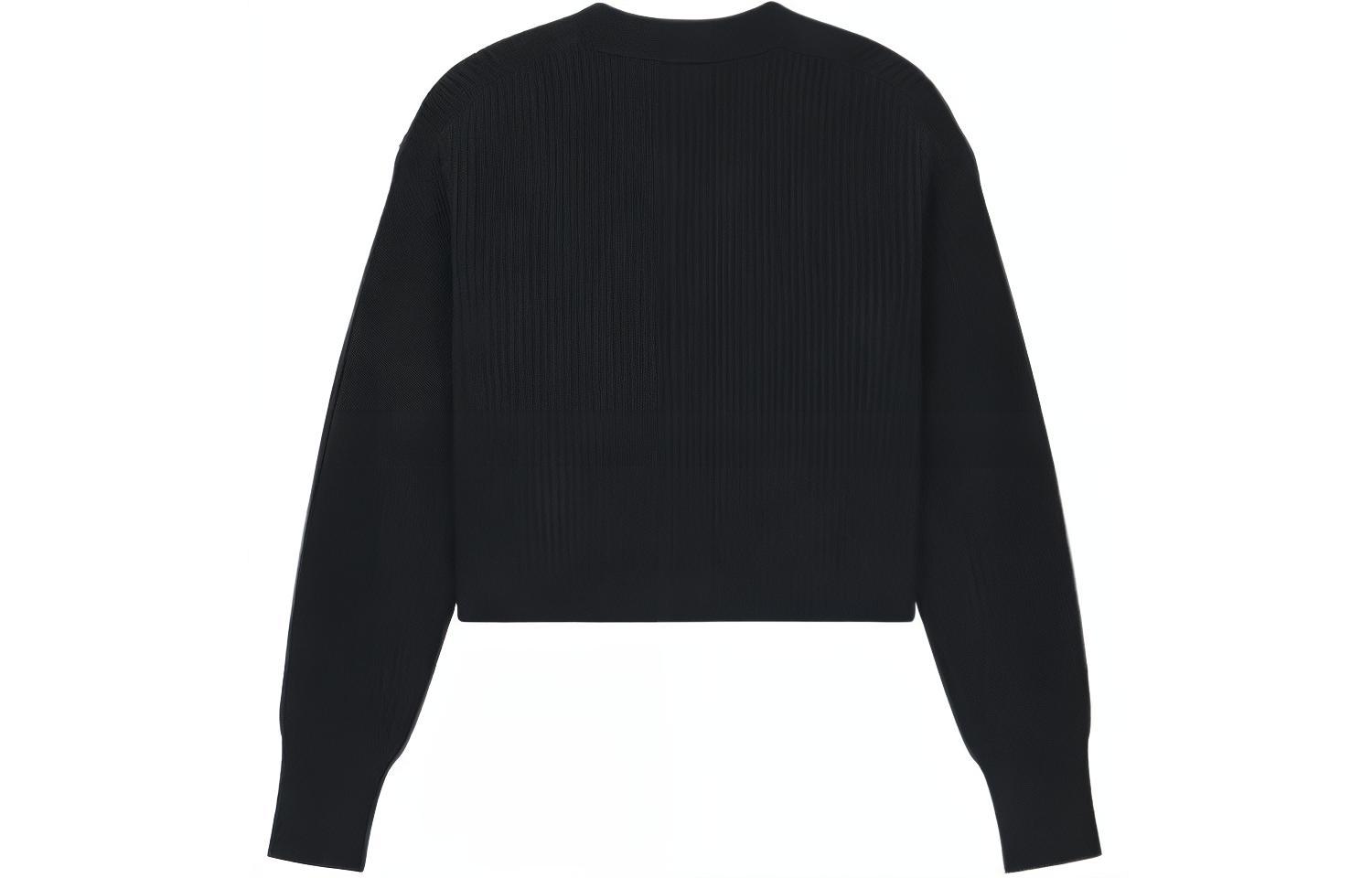 Lookbook (W) WE11DONE SS23 黑色V領針織毛衣 前字母Logo款式 WD-KC1-23-670-W-BK