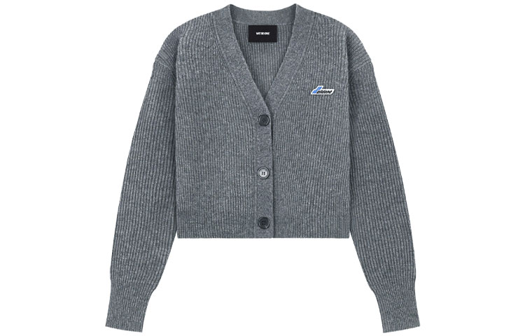 Order (W) WE11DONE SS23 灰色V領標誌針織毛衣 禮盒款 WD-KC1-23-670-W-GY