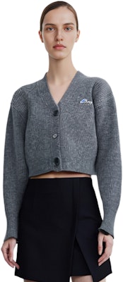 (W) WE11DONE SS23 灰色V領標誌針織毛衣 禮盒款 WD-KC1-23-670-W-GY Shop (W) WE11DONE SS23 灰色V領標誌針織毛衣 禮盒款 WD-KC1-23-670-W-GY