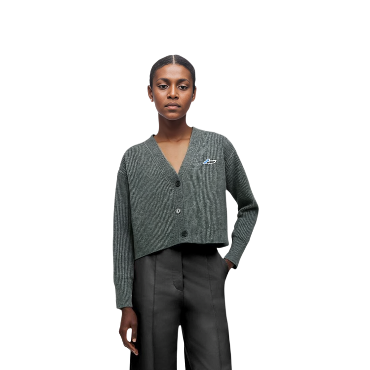 Sizing (W) WE11DONE SS23 灰色V領標誌針織毛衣 禮盒款 WD-KC1-23-670-W-GY