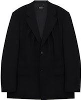 (Women) WE11DONE SS23 Oversized Solid Color Blazer WD-JK1-23-063-W-BK (Women) WE11DONE SS23 Oversized Solid Color Blazer WD-JK1-23-063-W-BK