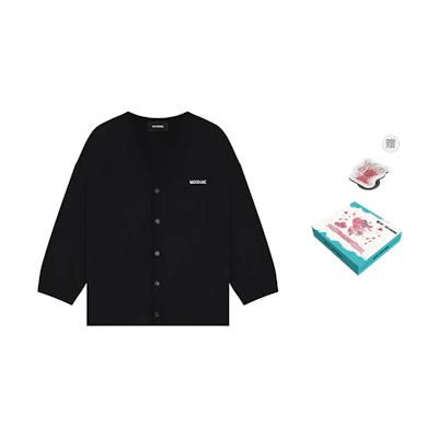 (Women) WE11DONE SS23 Plain Logo Knit Sweater Black WD-KC1-23-666-W-BK