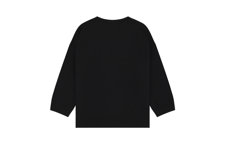 Lookbook (W) WE11DONE SS23 純色Logo針織毛衣 黑色 WD-KC1-23-666-W-BK