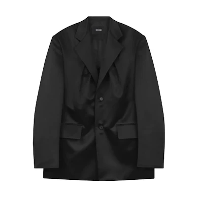 (Women) WE11DONE SS23 Solid Color Casual Long Sleeve Button Blazer WD-JK1-23-061-W-BK