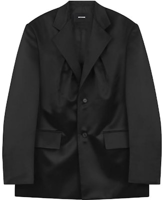 (W) WE11DONE SS23 纯色休闲长袖纽扣西装外套 WD-JK1-23-061-W-BK Order (W) WE11DONE SS23 纯色休闲长袖纽扣西装外套 WD-JK1-23-061-W-BK