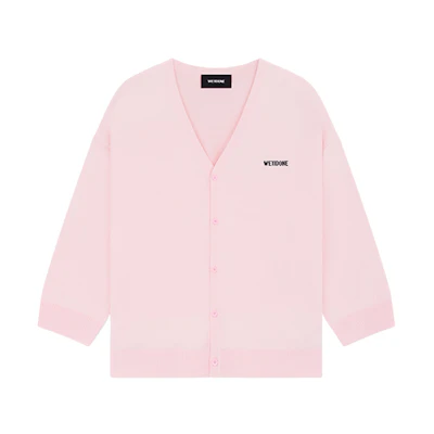 (Women) WE11DONE SS23 Solid Logo Knit Sweater Light Pink WD-KC1-23-666-W-LP