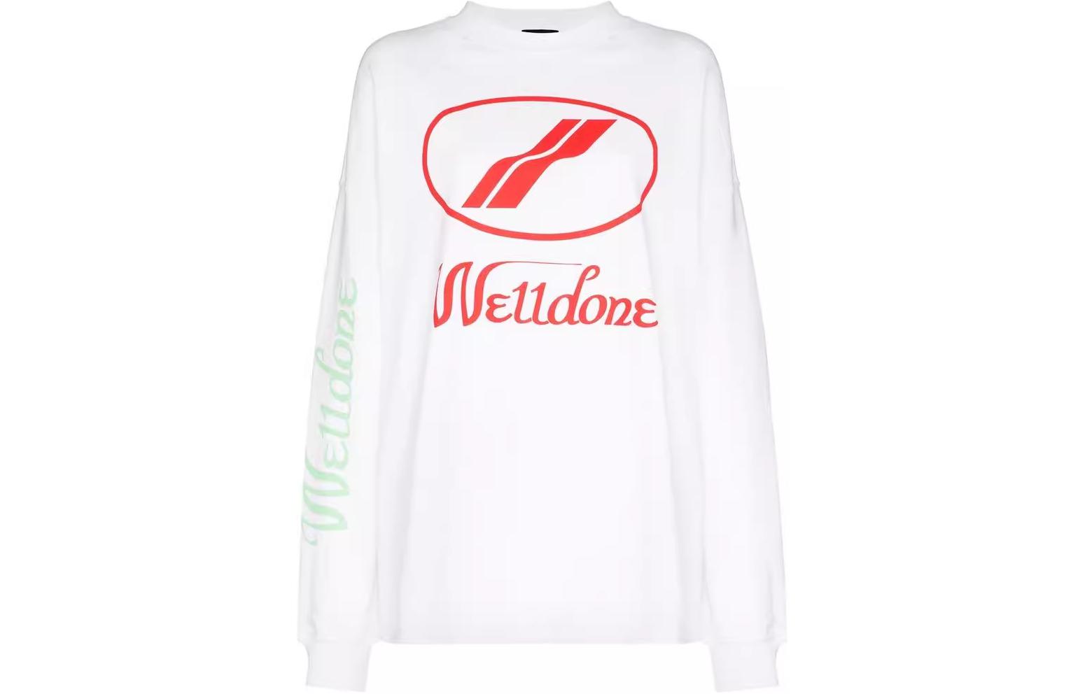 (Women) WE11DONE SS23  White Pullover Letter Print Regular T-Shirt. WDTP420712U-WHITE 圖 2