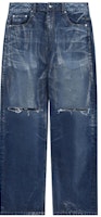 (Women) WE11DONE SS23 Distressed Straight-Leg Casual Jeans Blue WD-DP1-23-343-W-BL (Women) WE11DONE SS23 Distressed Straight-Leg Casual Jeans Blue WD-DP1-23-343-W-BL