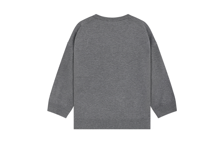 Lookbook (W) WE11DONE SS23 女款灰色V領針織毛衣 Logo款 - 灰色 WD-KC1-23-666-W-GY