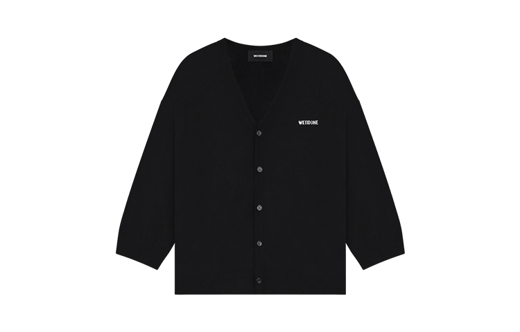 Sizing (W) WE11DONE SS23 女款灰色V領針織毛衣 Logo款 - 灰色 WD-KC1-23-666-W-GY