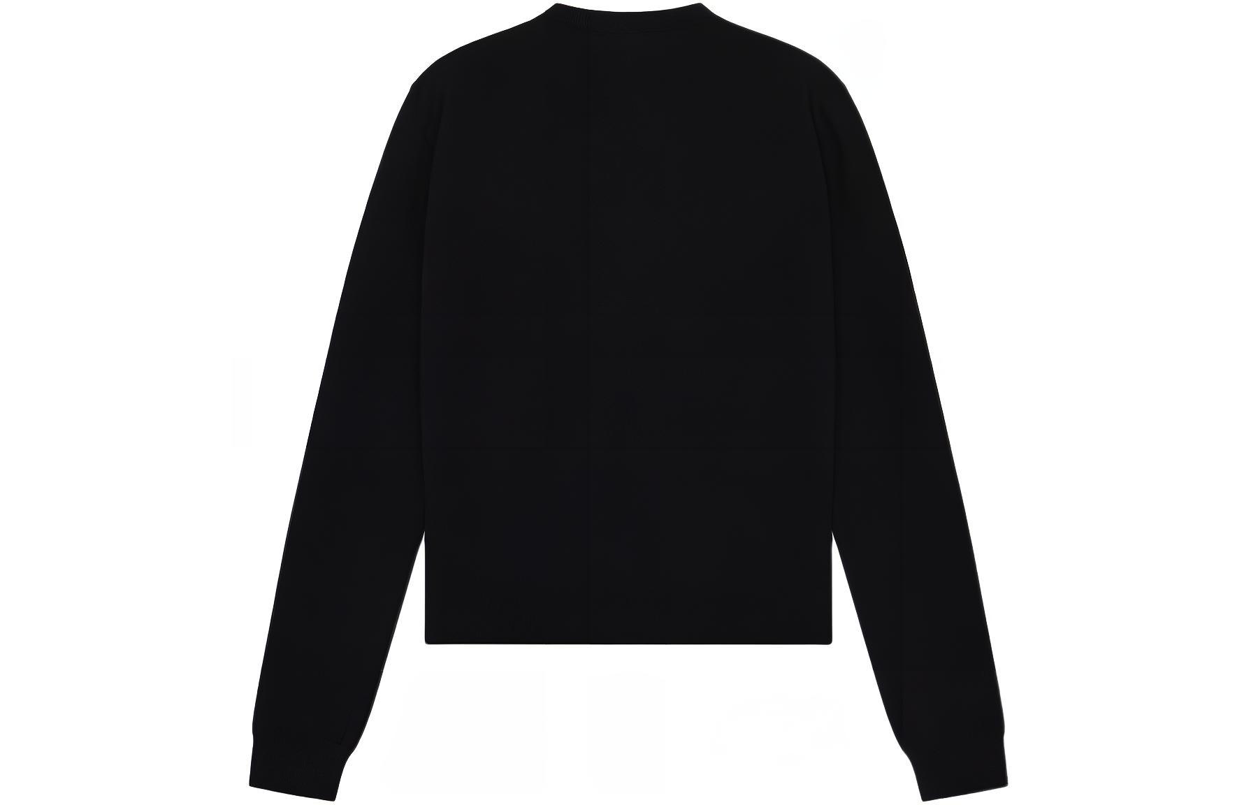 Lookbook (W) WE11DONE SS24 黑色提花logo針織開襟衫 WD-KC1-24-605-W-BK