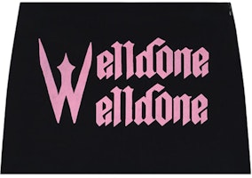 (Women) WE11DONE SS24 Black Mid-Rise Letter Print Casual Skirt. WD-TK1-24-832-W-BK (Women) WE11DONE SS24 Black Mid-Rise Letter Print Casual Skirt. WD-TK1-24-832-W-BK