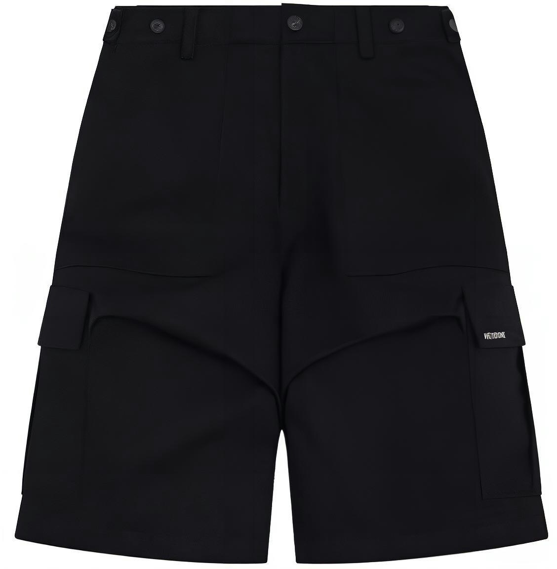 women-we-11-done-ss-24-black-mid-rise-plain-zipper-casual-shorts-wd-pt-1-24-213-w-bk