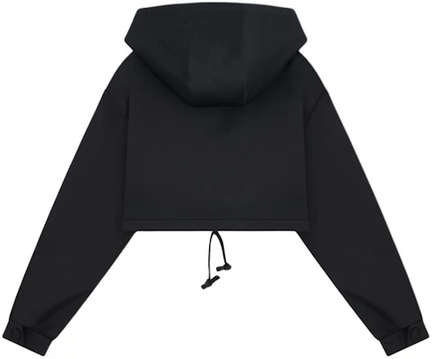 (W) WE11DONE SS24 黑色緞面抽繩短版連帽外套 WD-JP0-24-091-W-BK Lookbook (W) WE11DONE SS24 黑色緞面抽繩短版連帽外套 WD-JP0-24-091-W-BK