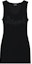 Buy (Women) WE11DONE SS24 Black Sleeveless U-Neck Dress with Rhinestone Details WD-TO1-24-898-W-BK