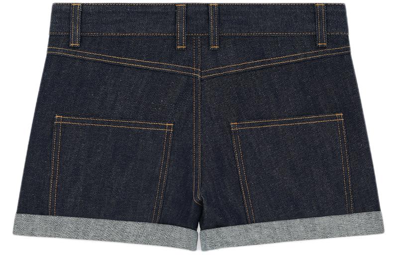 Lookbook (W) WE11DONE SS24 低腰牛仔短褲 海軍藍對比縫線短褲 WD-DP0-24-385-W-NV