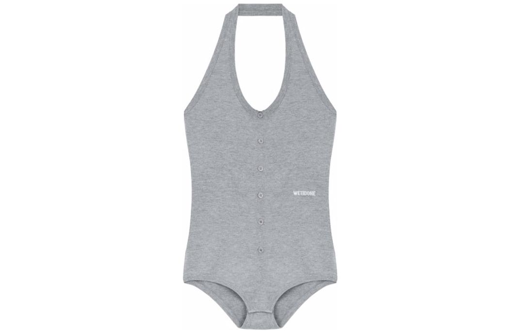 Order (Women) WE11DONE SS24 Backless Halter Slim Jumpsuit Women’s Grey WD-KB1-24-612-W-GY