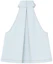 Lookbook (W) WE11DONE SS24 Rompi Denim Halter Jahitan Kontras Wanita Biru Muda WD-DB0-24-299-W-IC