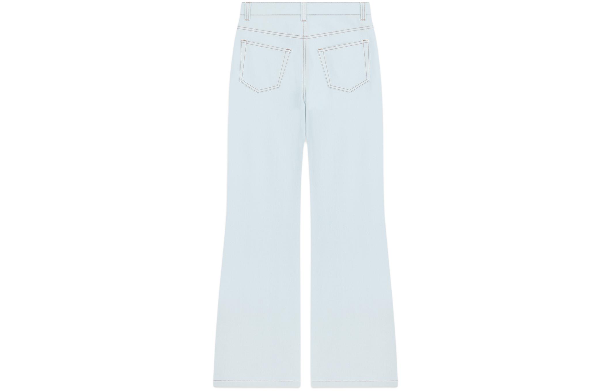 Lookbook (W) WE11DONE SS24 對比縫線低腰直筒牛仔褲 女 淺藍色 WD-DP0-24-336-W-IC