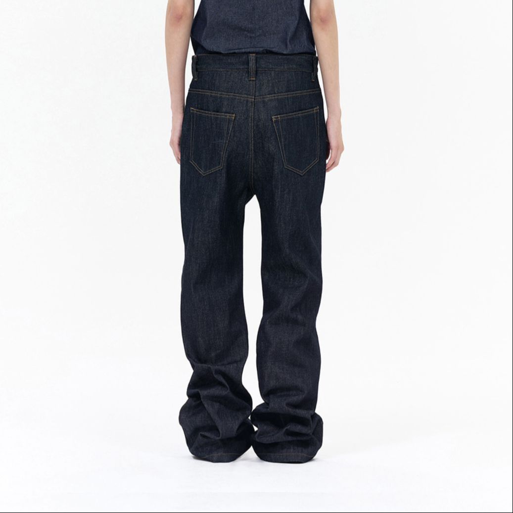 Purchase (W) WE11DONE SS24 對比縫線低腰直筒牛仔褲 深藍色 WD-DP0-24-336-W-NV