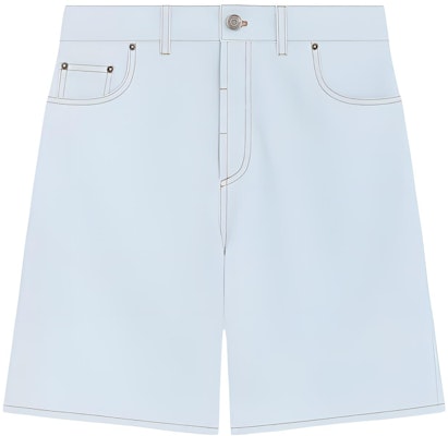(W) WE11DONE SS24 對比縫線中腰牛仔短褲 女裝 淺藍色 WD-DP0-24-377-W-IC Buy (W) WE11DONE SS24 對比縫線中腰牛仔短褲 女裝 淺藍色 WD-DP0-24-377-W-IC