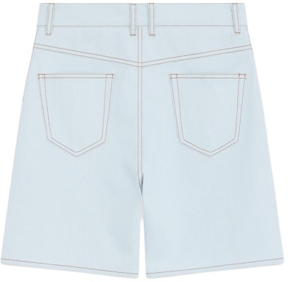 (W) WE11DONE SS24 對比縫線中腰牛仔短褲 女裝 淺藍色 WD-DP0-24-377-W-IC Lookbook (W) WE11DONE SS24 對比縫線中腰牛仔短褲 女裝 淺藍色 WD-DP0-24-377-W-IC