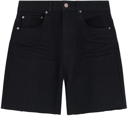 (W) WE11DONE SS24 仿舊高腰牛仔短褲 女款 - 黑色 WD-DP0-24-351-W-BK Buy (W) WE11DONE SS24 仿舊高腰牛仔短褲 女款 - 黑色 WD-DP0-24-351-W-BK