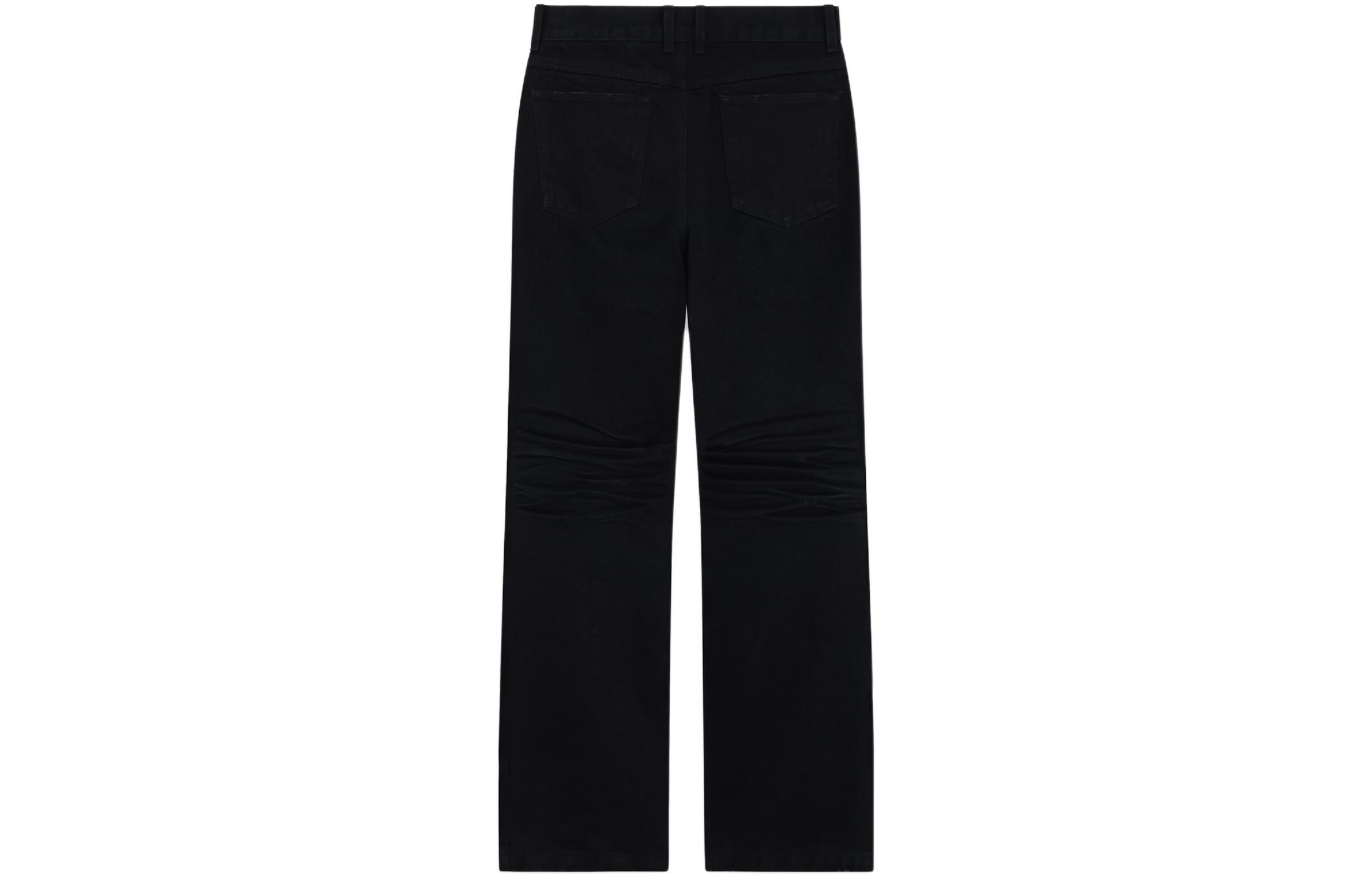 Lookbook (W) WE11DONE SS24 女士低腰破壞長牛仔褲 黑色 WD-DP0-24-330-W-BK