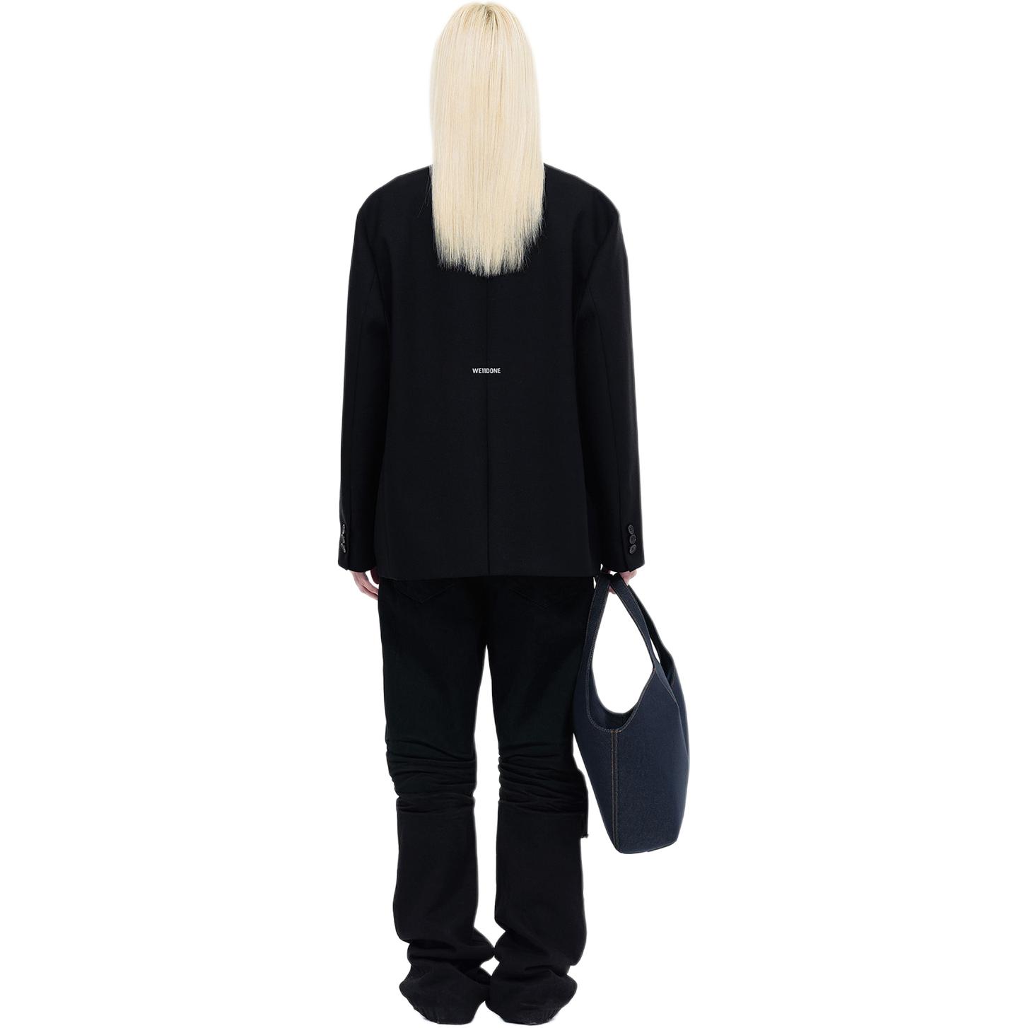 Purchase (W) WE11DONE SS24 女士低腰破壞長牛仔褲 黑色 WD-DP0-24-330-W-BK