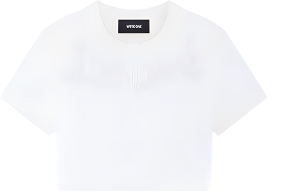 (Women) WE11DONE SS24 Rhinestone Slim Fit Round Neck Short Sleeve T-Shirt Women WD-TT1-24-734-W-WH Order (Women) WE11DONE SS24 Rhinestone Slim Fit Round Neck Short Sleeve T-Shirt Women WD-TT1-24-734-W-WH