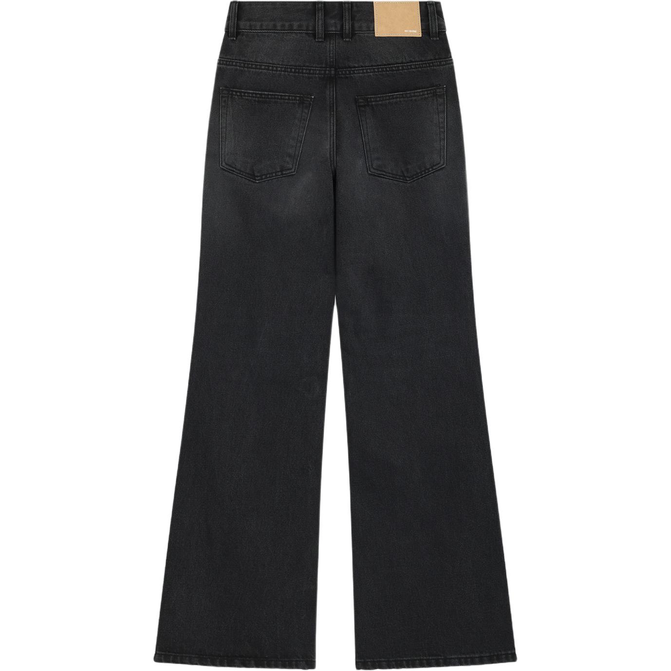 Lookbook (W) WE11DONE 中腰水洗拉鍊口袋牛仔褲 女款 黑色 WD-DP2-24-346-W-BK