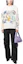 Lookbook (Women) WE11DONE White Pullover Hoodie with All-Over Letter Print WD-TH3-23-892-U-IV