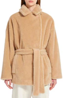 Order (W) WEEKEND MaxMara 米色羊毛感腰帶外套,經典翻領設計 5081074106-005