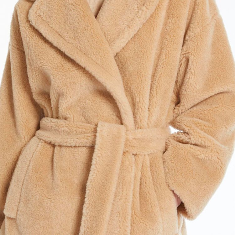 Purchase (W) WEEKEND MaxMara 米色系带羊毛感大衣配简约翻领设计 5081074106-005