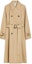 Buy (W) WEEKEND MaxMara Beige Trench Coat Panjang Double-Breasted dengan Kerah 5021021600024-CANASTA