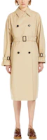 Lookbook (W) WEEKEND MaxMara 米色雙排扣長款翻領風衣 5021021600024-CANASTA