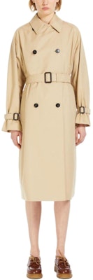 (W) WEEKEND MaxMara Beige Trench Coat Panjang Double-Breasted dengan Kerah 5021021600024-CANASTA Lookbook (W) WEEKEND MaxMara Beige Trench Coat Panjang Double-Breasted dengan Kerah 5021021600024-CANASTA