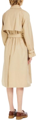 (W) WEEKEND MaxMara Beige Trench Coat Panjang Double-Breasted dengan Kerah 5021021600024-CANASTA Shop (W) WEEKEND MaxMara Beige Trench Coat Panjang Double-Breasted dengan Kerah 5021021600024-CANASTA
