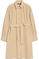 (Women) WEEKEND MaxMara Beige Midi Long-Sleeve Belted Shirt Dress 5221224206 (Women) WEEKEND MaxMara Beige Midi Long-Sleeve Belted Shirt Dress 5221224206
