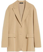 Order (W) WEEKEND MaxMara 米色單排扣寬鬆版型西裝外套。 5911014106