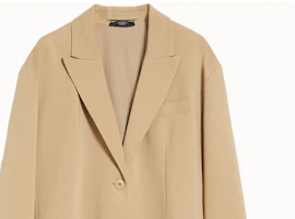 Sizing (W) WEEKEND MaxMara 米色單排扣寬鬆版型西裝外套。 5911014106