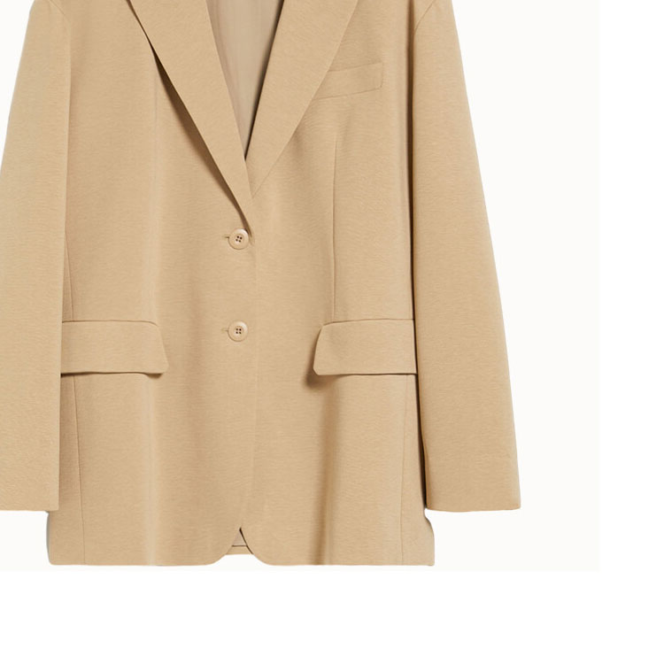 Cheap (W) 위켄드 막스마라 베이지 싱글브레스트 루즈핏 블레이저 재킷. 5911014106