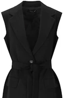 Details for (W) WEEKEND MaxMara 黑色無袖修身款單排扣西裝外套。 2359160239600-003