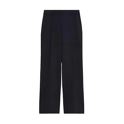 (Women) WEEKEND MaxMara Black Solid Relaxed Fit Straight-Leg Casual Pants 5136044106-001