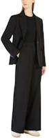 Lookbook (W) WEEKEND MaxMara 黑色休閒直筒褲 寬鬆版型長褲 5136044106-001
