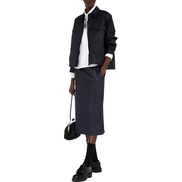 (Women) WEEKEND MaxMara  Blue Solid Long-Sleeve Shirt Jacket 5026044106 圖 5