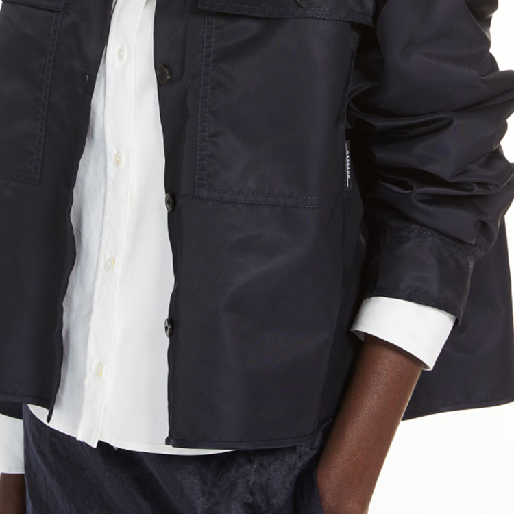 (Women) WEEKEND MaxMara  Blue Solid Long-Sleeve Shirt Jacket 5026044106 圖 6