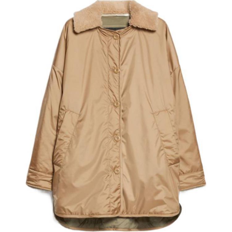 (Women) WEEKEND MaxMara  Brown Loose Fit Buttoned Long Sleeve Jacket 5486014106-016